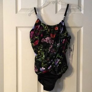 Magicsuit One Piece Bathing Suit with Multicolor Front sz 12